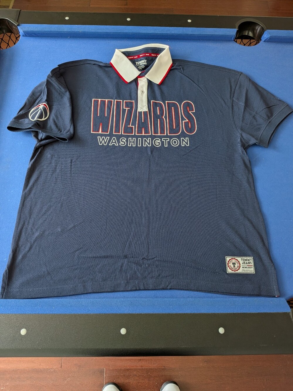 2XL XXL Tommy Hilfiger Washington Wizards Polo Shirt NBA Basketball DC